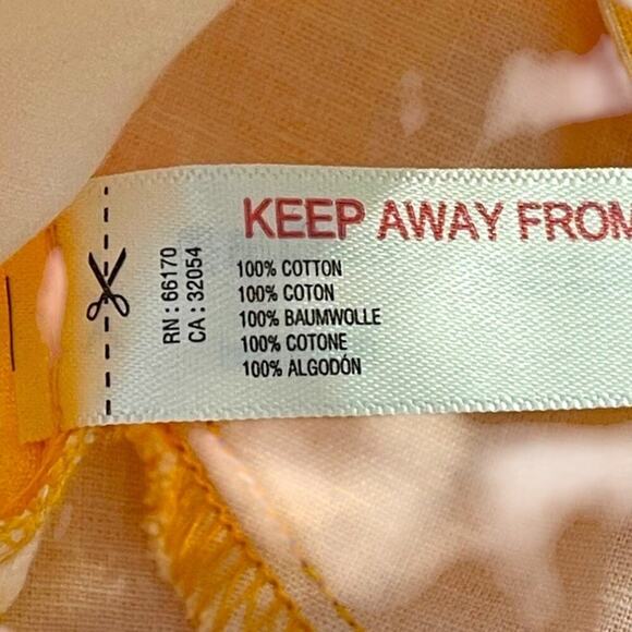 Free People Mila Floral Printed Mini Dress in Tangerine Combo Size Large New - Picture 9 of 10